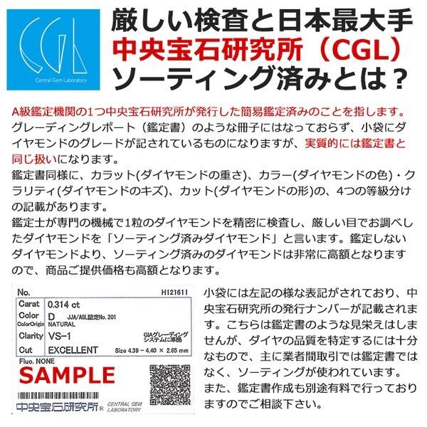 〔鑑定書付〕 ダイヤモンドペンダント/ネックレス 一粒 プラチナ Pt900 0.3ct ダイヤネックレス 6本爪 Fカラー VSクラス Excellent 中央宝石研究所ソーティン... 〔鑑定書付〕 中央宝石研究所ソーティン...