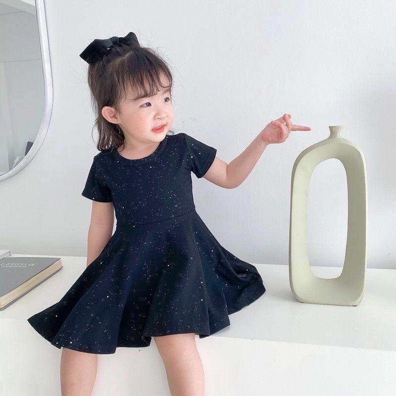 子供 ワンピース 半袖 女の子 無地 キッズ 夏 子供服 夏服 Aライン ピアノ 発表会 カジュアル フォーマル 膝丈黒|mimiplus1|04