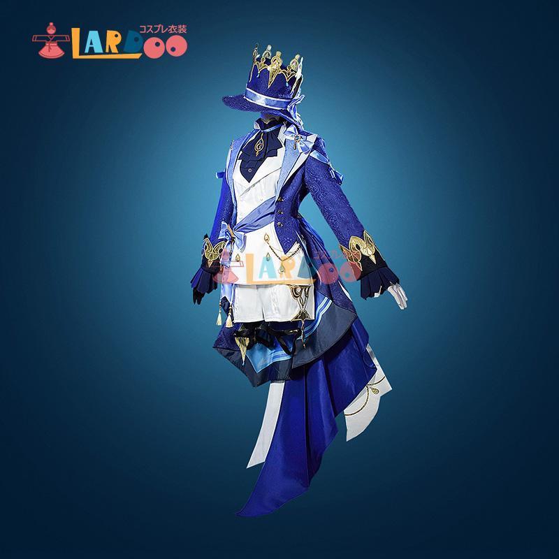 原神 白 フリーナ コスプレ 衣装 ウィッグ付き : [YAYANA 原神