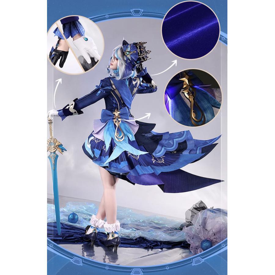 原神 Genshin 黒Ver フリーナ/Furina フォカロルス/Focalors コスプレ衣装/ウィッグ/靴 コスチューム