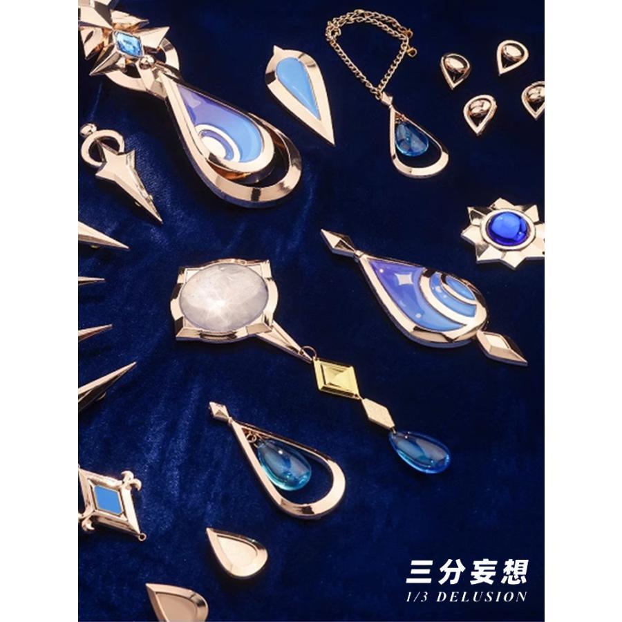 原神 Genshin 黒Ver フリーナ/Furina フォカロルス/Focalors コスプレ衣装/ウィッグ/靴 コスチューム