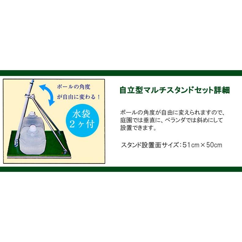 龍輝 ベランダセット( 潑水加工鲤 ） 鯉のぼり ベランダ用 旭天竜 ゴールド鯉 五色吹流し ホームセット 黒鯉2m