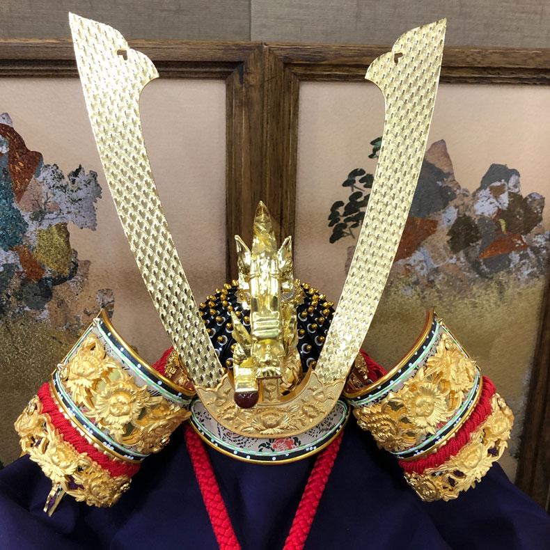 甲冑師 平安光雲作 京製兜 金箔錣合わせ鉢星兜 五月節句 五月 甲冑師 平安光雲作 京製兜 金箔錣合わせ鉢星兜 五月節句 五月