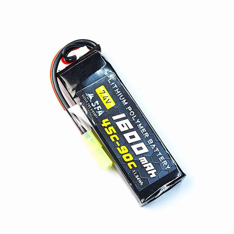 SFA 7.4V 1600mAh 45C-90C リポバッテリー ミニSバッテリー ミニ