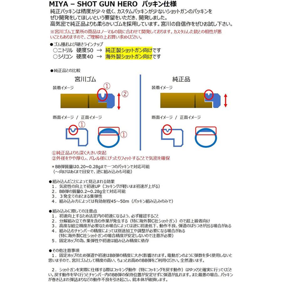 宮川ゴム マルイ製エアショットガン及びハンドガン向け ショットガン