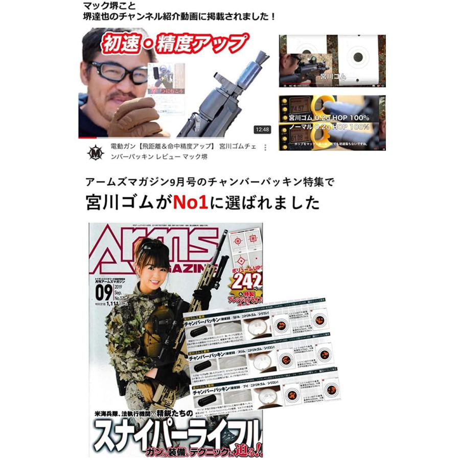 宮川ゴム VSR専用 チャンバーパッキン 一撃Ver.2 ニトリル Youtuber