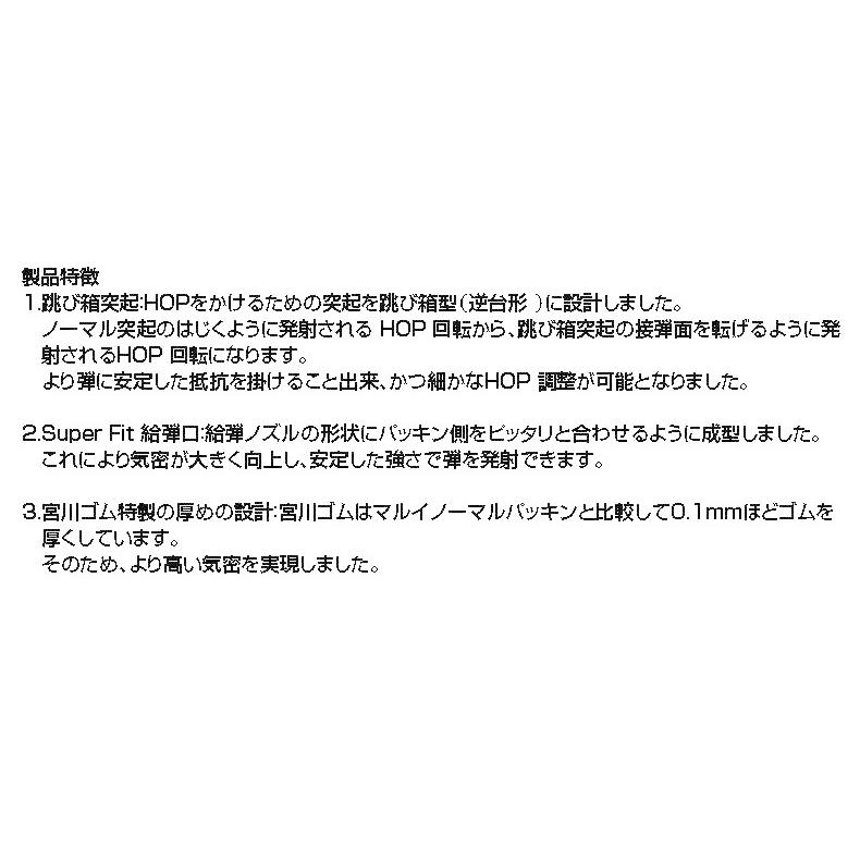 宮川ゴム VSR専用 チャンバーパッキン 一撃Ver.2 ニトリル Youtuber