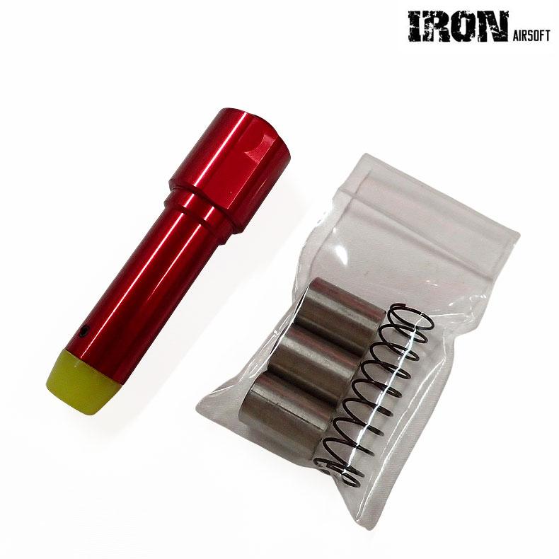 IRON Airsoft リコイルバッファーキット アルミCNC製 マルイGBB M4 MWS