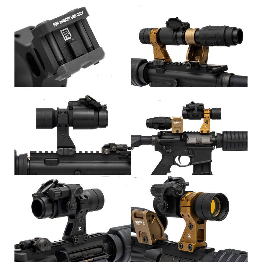 PTS UNITY Tactical FAST PRO 30mm径ハイマウント Black DarkEerth