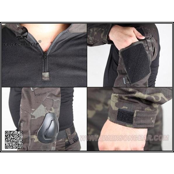 crye precision G2 アーミーカスタム コンバットシャツ ブラック AIRSOFT97 本店通販部 / 【サイズ選択】EMERSON CRYE Gen2タイプ