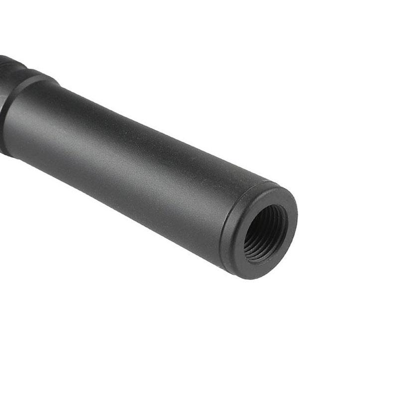 5KU ハイキャパ4.3 アウターバレル 11mm正ネジ付き アルミ製 BK メール