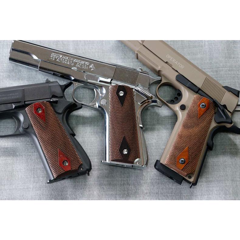 If-Product 木製グリップ マルイ 1911GBB用 Dチェッカー ダイヤ