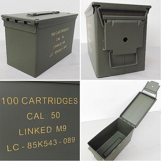 アンモ缶 Us 50 口径弾丸保管用ケース レプリカ アンモボックス ｍ 未使用新品 弾薬箱 収納ケース 小物入れ スチール 工具箱 Gun Mimiy 通販 Yahoo ショッピング