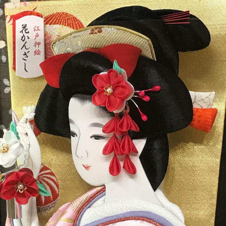 正月飾り★羽子板15号★展示品 お正月飾り 羽子板 緋扇流 摩耶作 15号 東山 お孫さんへのお祝いや