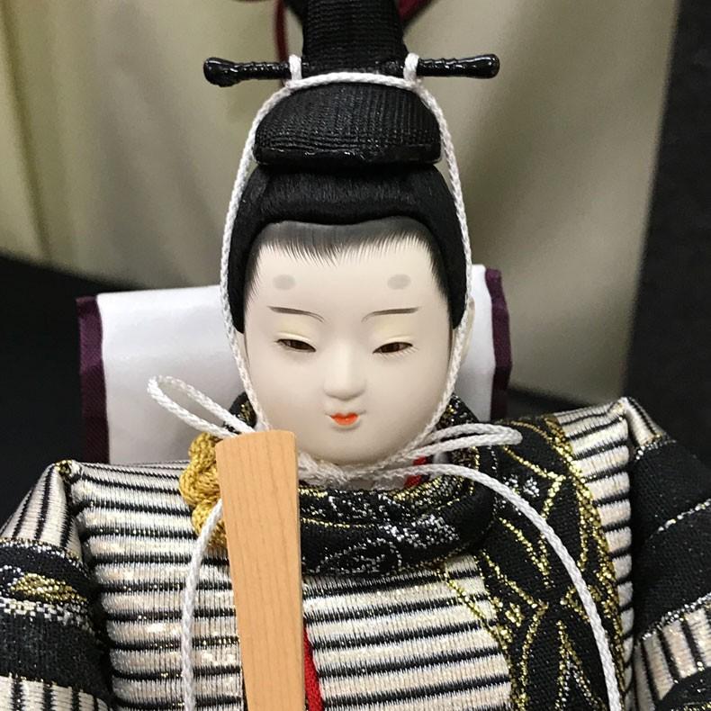 ひな人形 人形作家 千匠 作 LEDライト間接照明式 親王 平飾り 凜