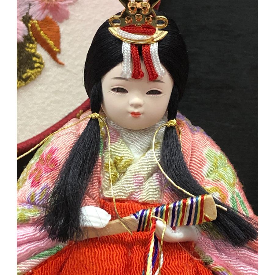 雛匠 京甫 作 木目込み親王飾り「恋桜」 雛人形 ひな人形 おひなさま