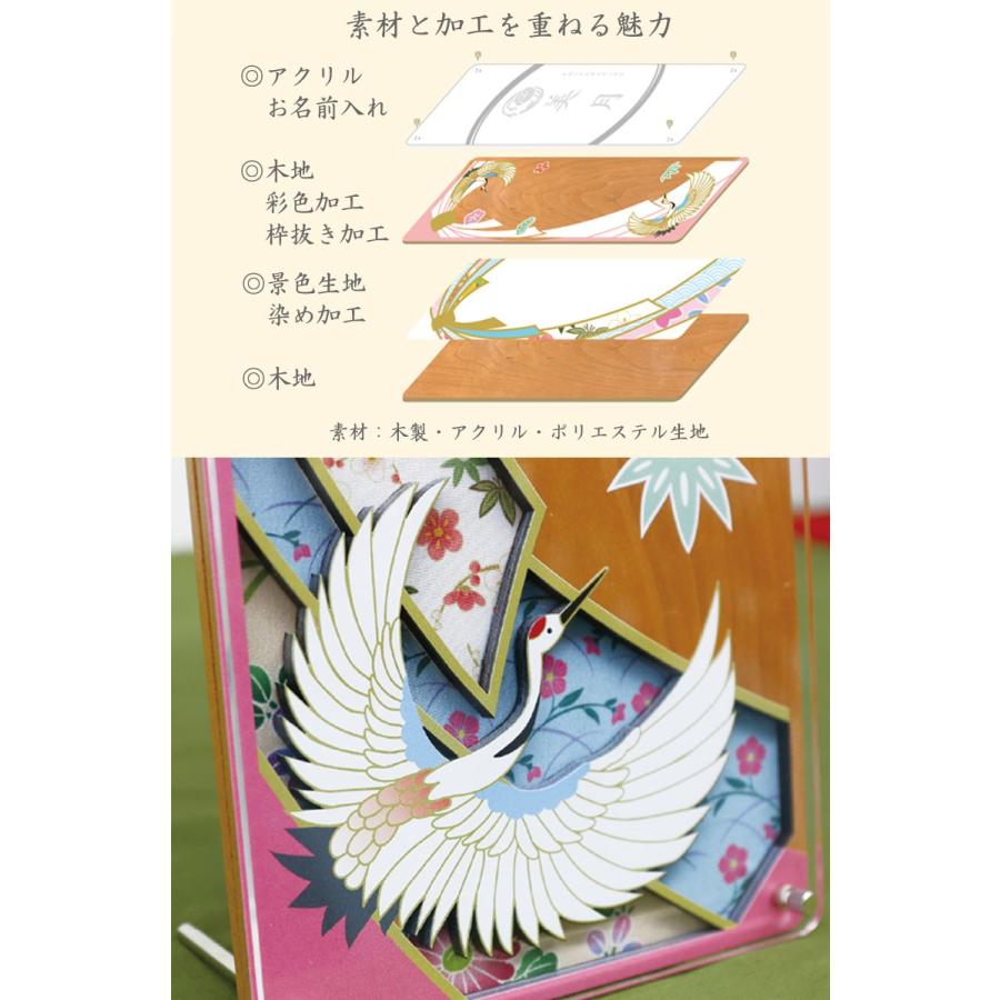 名前旗 木製短冊名前飾り 徳永謹製 色かさね 名入れ なでしこ色/そら色 女の子 男の子 いろかさね  贈り物 お祝い 節句 包装・のし付け無料対応 送料無料｜mimiy｜03