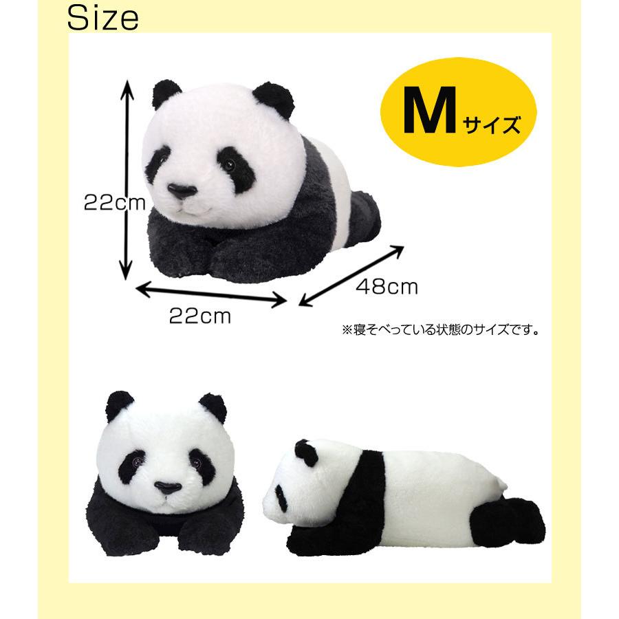ひざぱんだ ぬいぐるみ M ひざパンダ おもちゃ 癒し リアル パンダ