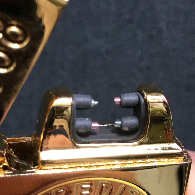 ガスもオイルも使わない 金の延べ棒=インゴット型 アークライター NEW