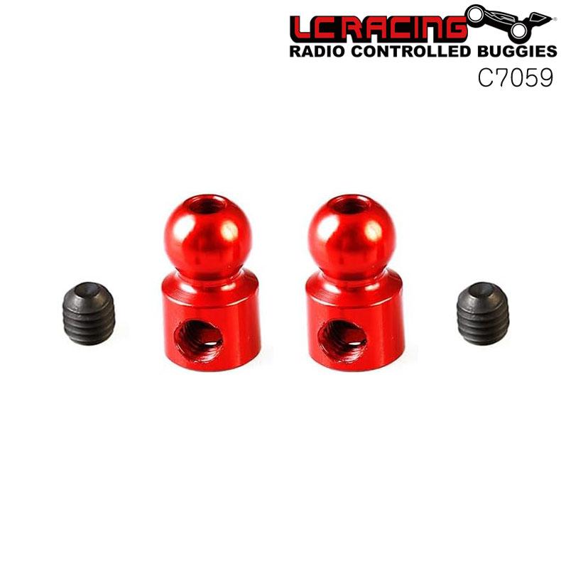 LC RACING RCカー C7059 5.5mmアルミスタビライザーボールエンド 2個入