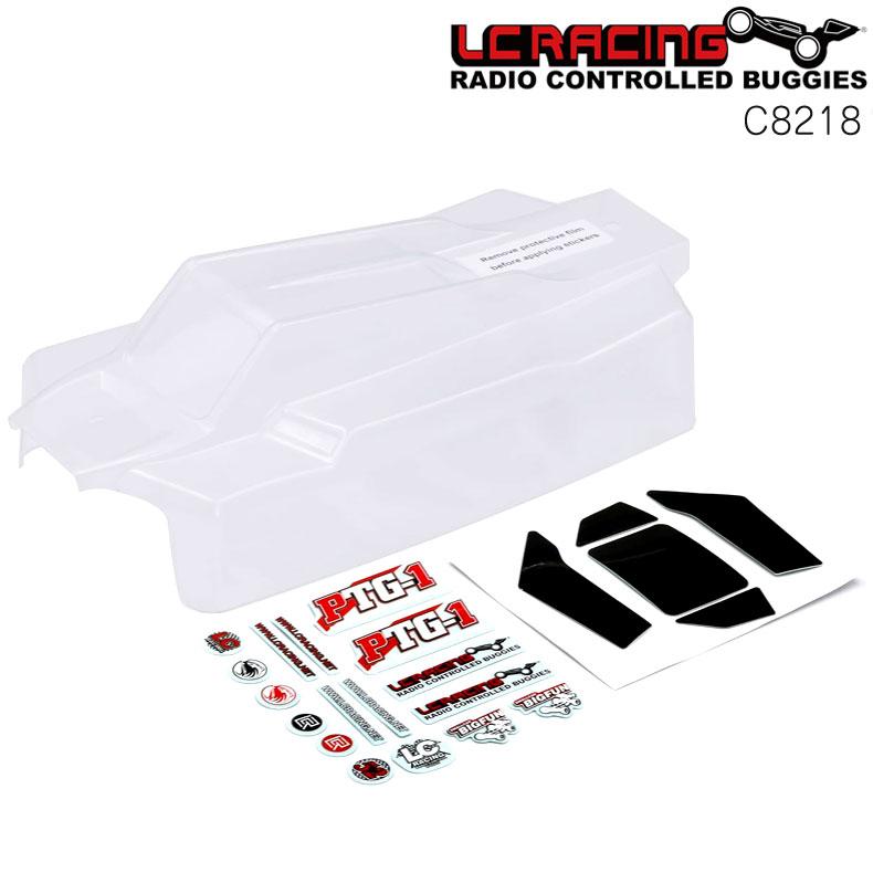 LC RACING RCカー PTG-1用 クリアボディ エアロウィングセット