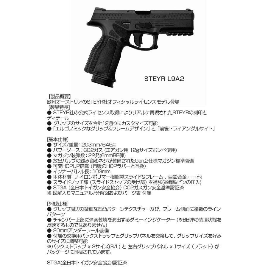Carbon8 カーボネイト STEYR L9A2 CO2 ブローバック ガスガン 18