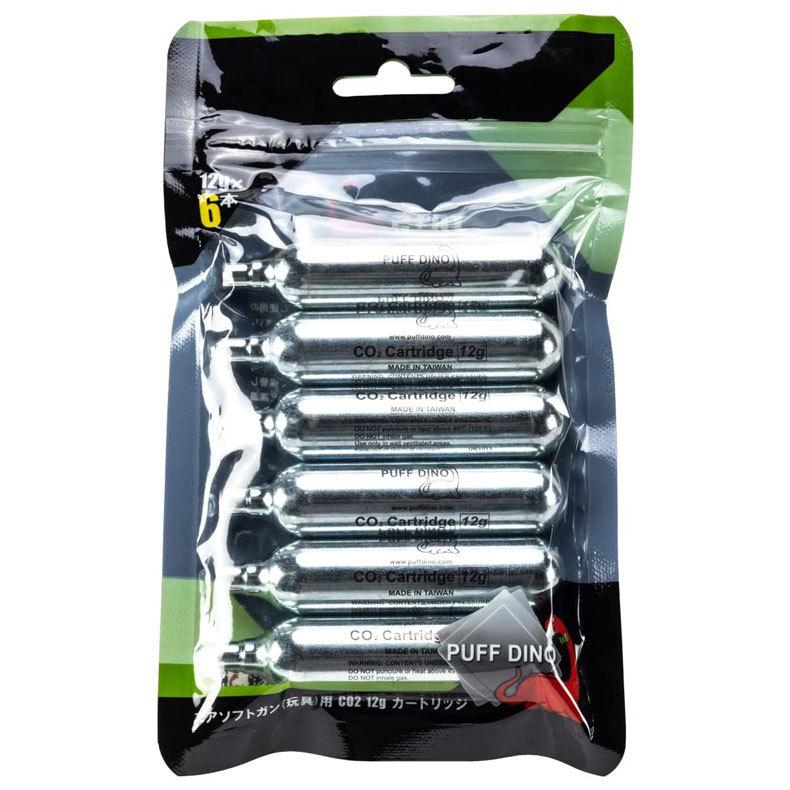 PUFF DINO パフディノ CDXカートリッジ互換 CO2 12g カートリッジ 6本