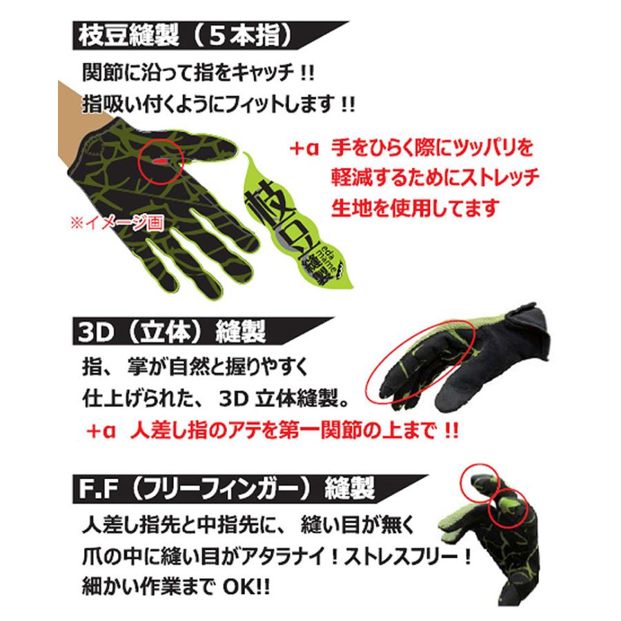TryAnt トライアント 枝豆メカニックグローブ マジックタイプ 718 BK
