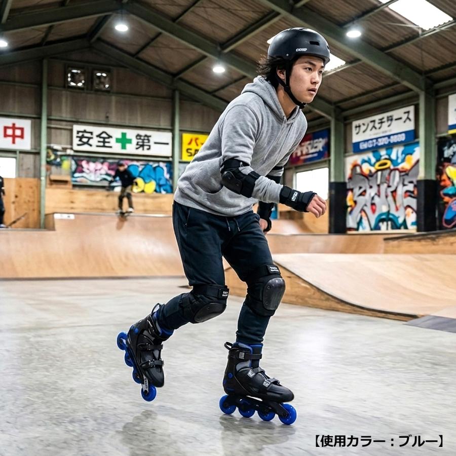 送料無料 24cm〜27cmサイズ調整可能 インラインスケート CA9000G