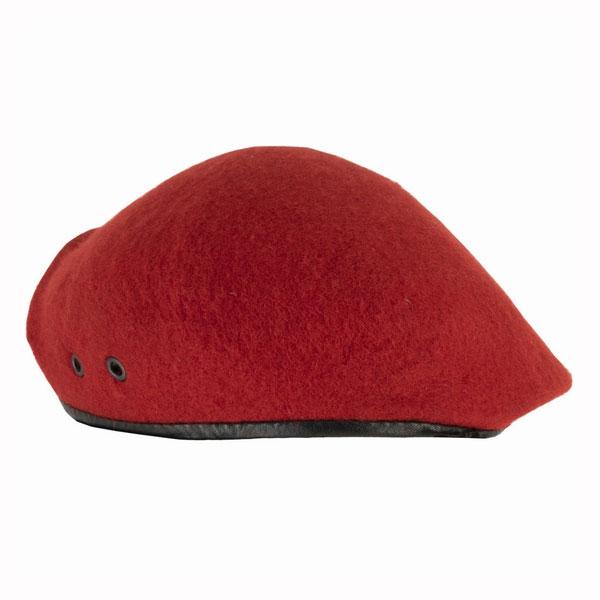 ロシア製 憲兵 MP レッドベレー帽 帽章付き RED RUSSIA メール便可