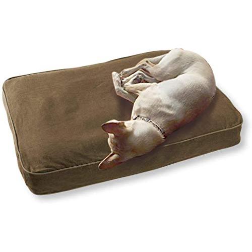 L.L.Bean(エルエルビーン) プレミアム・デニム・ドッグ・ベッド 長方形 ミディアム ブラウン 0CCV772000