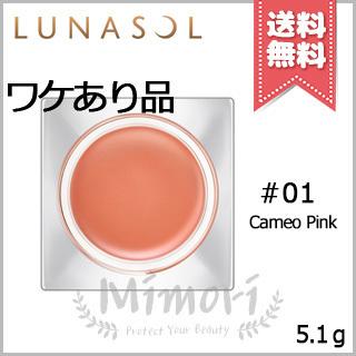 【外箱不良送料無料】LUNASOL ルナソル グラムウィンク フロスト #01 Cameo Pink カメオピンク 5.1g｜mimori