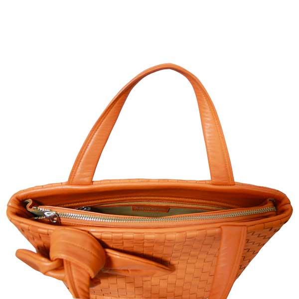 トート レディース 　ラグジュアリー　オレンジ　馬皮 メッシュ リボン 日本製 Mimalux |  | 06