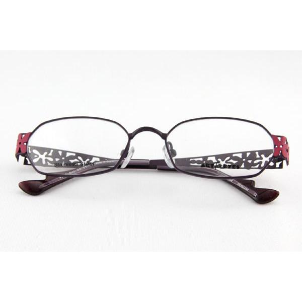 度なしレンズ付メガネセット ステンレススチールフレームART for EYES(アートフォーアイズ）