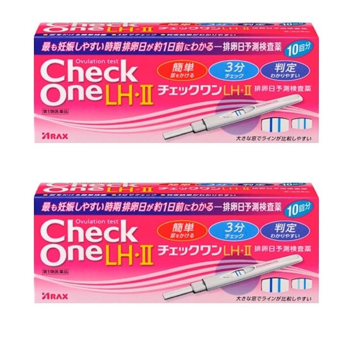 チェックワンlh Ii排卵日予測検査薬 10本 妊娠しやすい時期がわかる市販薬 第1類医薬品 2個セット M 4987009184626 2 ミナカラ薬局yahoo ショッピング店 通販 Yahoo ショッピング