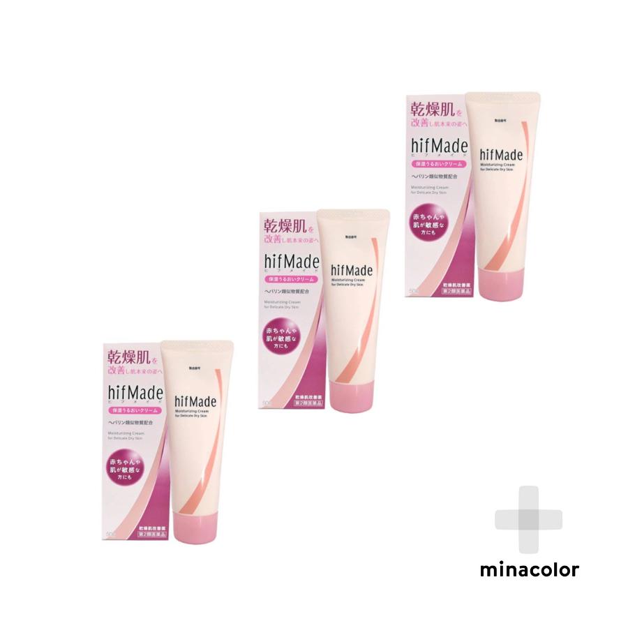 ヒフメイド油性クリーム 50g 3個セット ヒルドイド ビーソフテンのジェネリックと同成分 第2類医薬品 Minacolor Hifmade 3 ミナカラ薬局yahoo ショッピング店 通販 Yahoo ショッピング