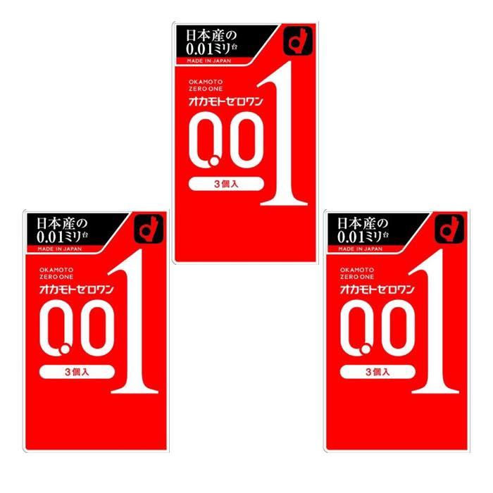 オカモトゼロワン0 01ミリ3個入り コンドーム 3個セット ミナカラ薬局 Paypayモール店 通販 Paypayモール