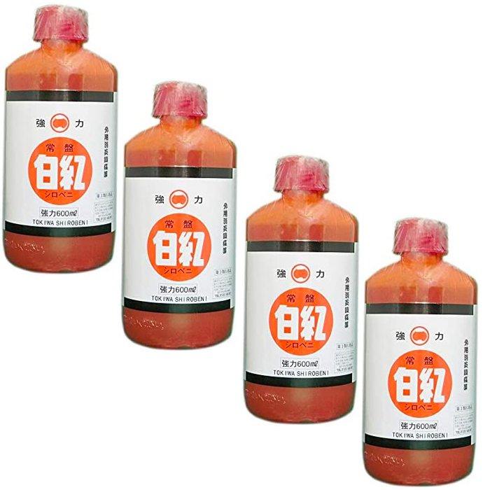 強力常盤白紅 600ml 第3類医薬品 腰痛 肩こり 筋肉痛に効く塗り薬 4個セット ミナカラ薬局 Paypayモール店 通販 Paypayモール
