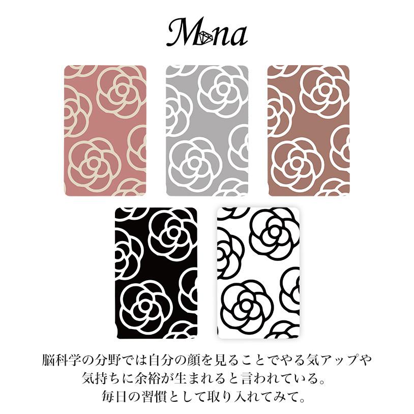 ステンレスミラー ミニ鏡 手鏡 割れない 携帯 コンパクト 上品 花柄