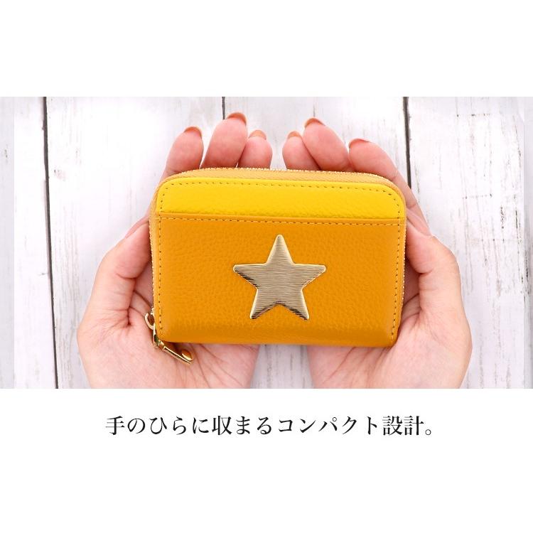 ミニ財布 レディース ミニカードケース 牛革 レザー じゃばら オシャレ