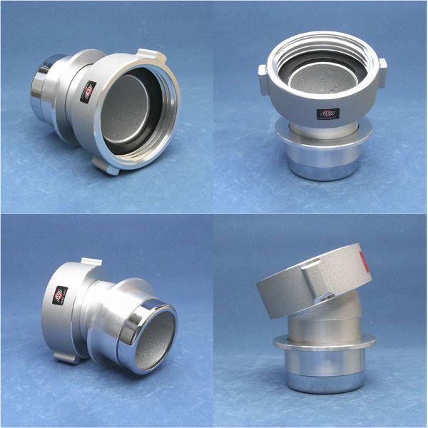 20°エルボ型根元媒介 「操法究極」 サイズ：65×65 【消防団/ポンプ操法