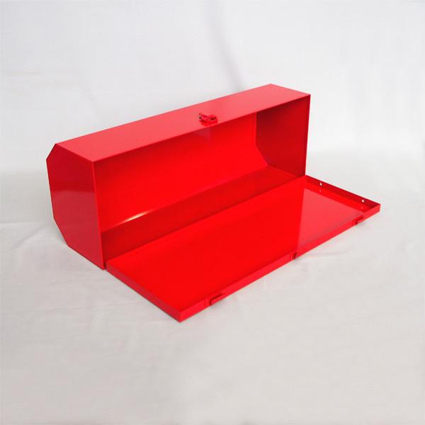 新型車両用格納箱 （消火器ステッカー付） 粉10・20型兼用 スチール製