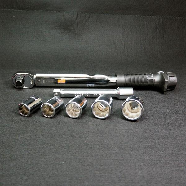 トルクレンチセット（本体：QL100N4、交換ソケット12.7：17、19、21