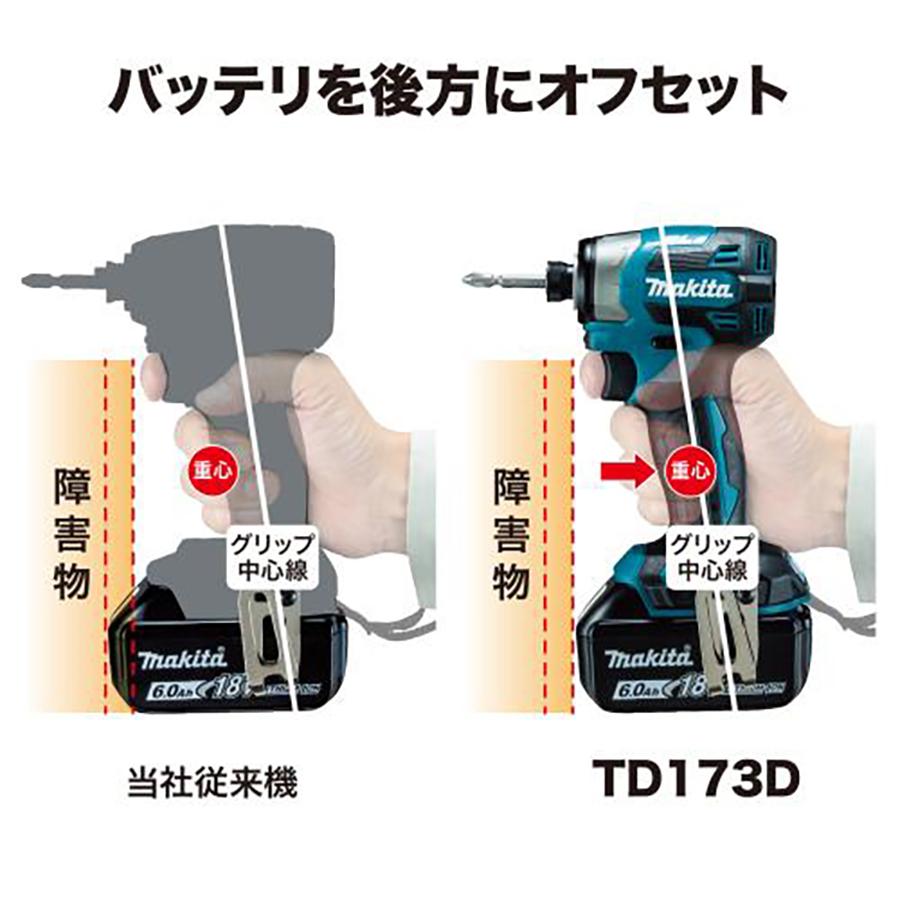 マキタ（makita） 充電式インパクトドライバ 18V 180N・m 本体のみ 