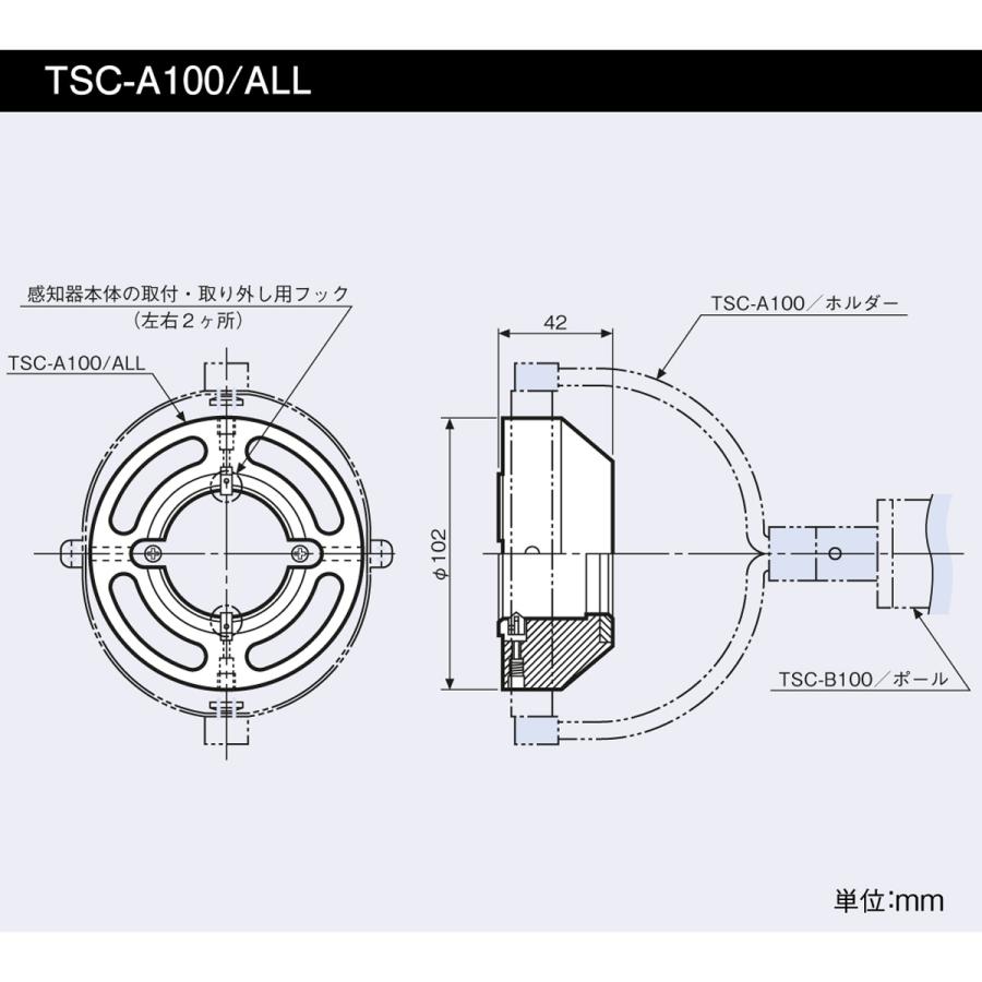 感知器脱着器　TSC-A100ALL　ALL・SLYシリーズ  ホーチキ用 【消防設備点検用具】｜minakami119｜02
