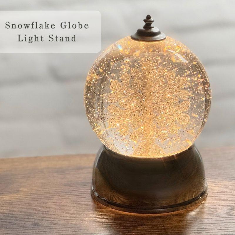 スノーフレーク グローブライト LEDライトスタンド USBコード付き｜単