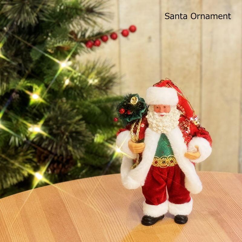 クリスマスオーナメント 17cmサンタオーナメント : Color and Seasons