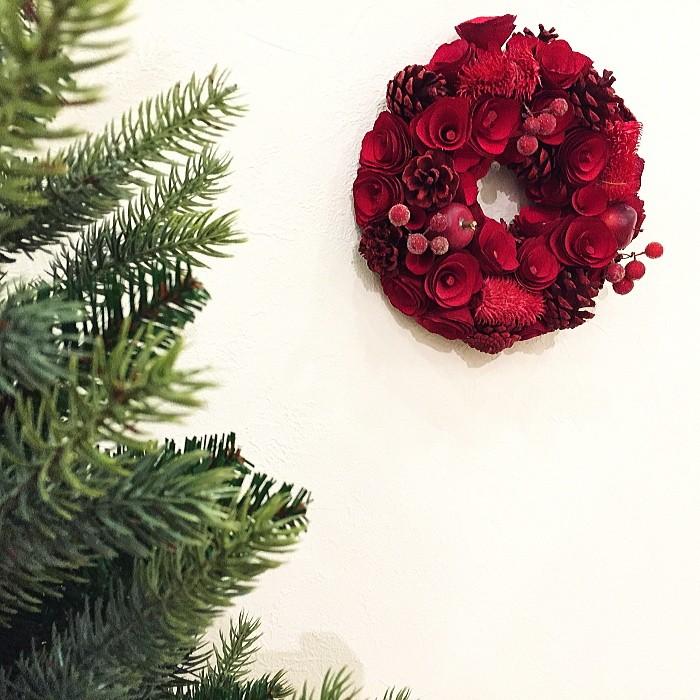 クリスマスリース 21cmナチュラルデコリース : da34215 : Color and  