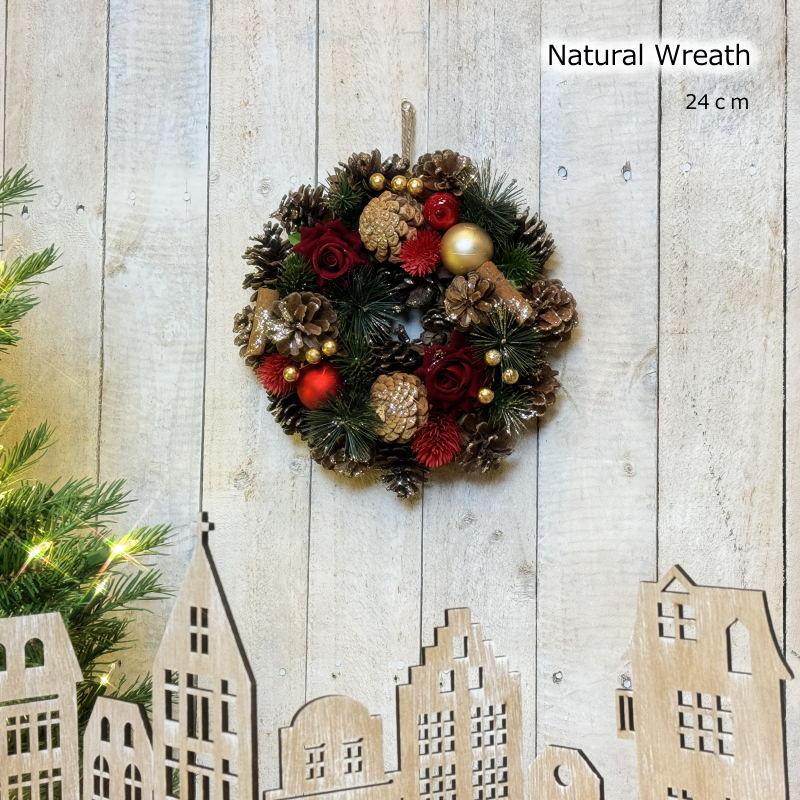 24.クリスマスリース Amazon.co.jp: [24インチ人工クリスマスリース] - クリスマス