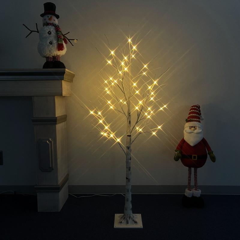 クリスマスツリー ブランチLEDライトツリー120cm 白樺風 常時点灯